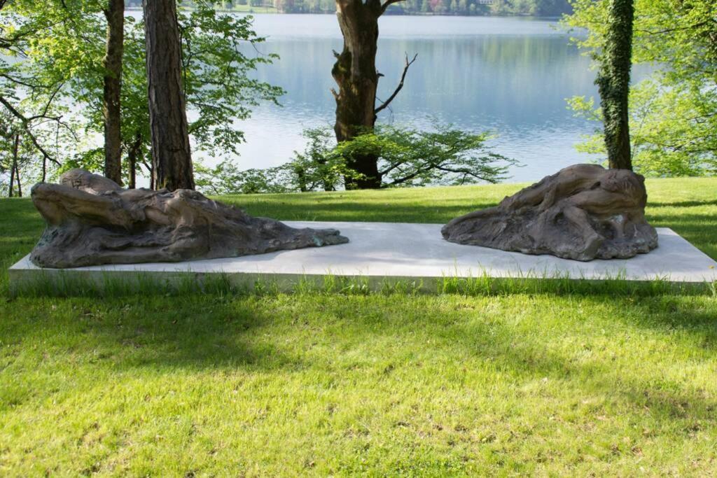 Private Beach House On Lake Bled Bagian luar foto