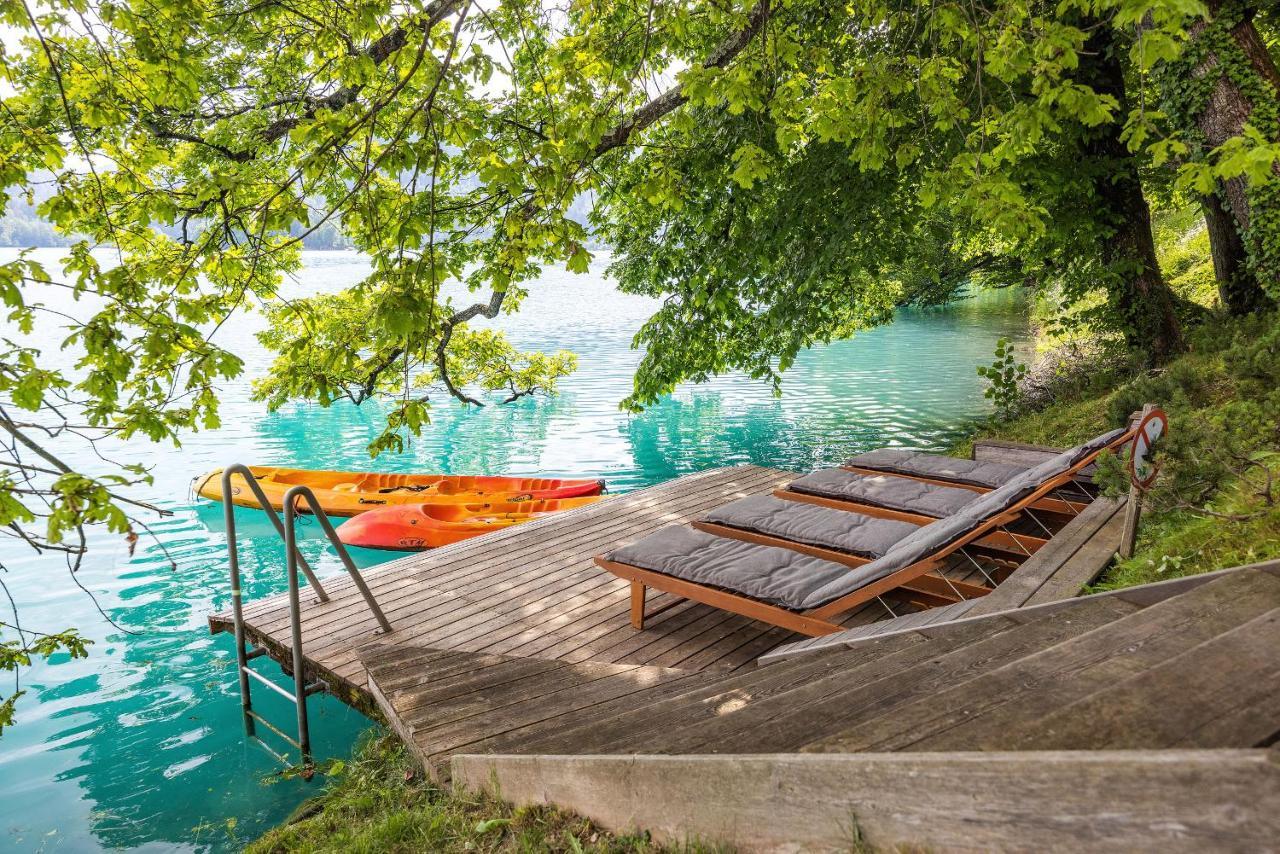 Private Beach House On Lake Bled Bagian luar foto