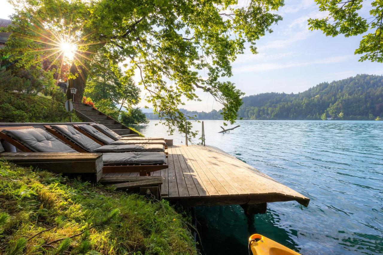Private Beach House On Lake Bled Bagian luar foto