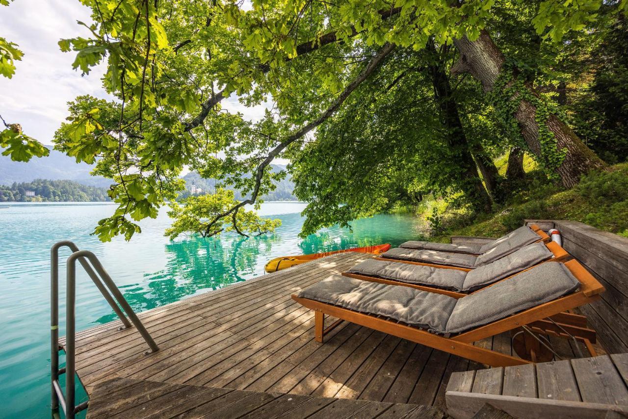 Private Beach House On Lake Bled Bagian luar foto