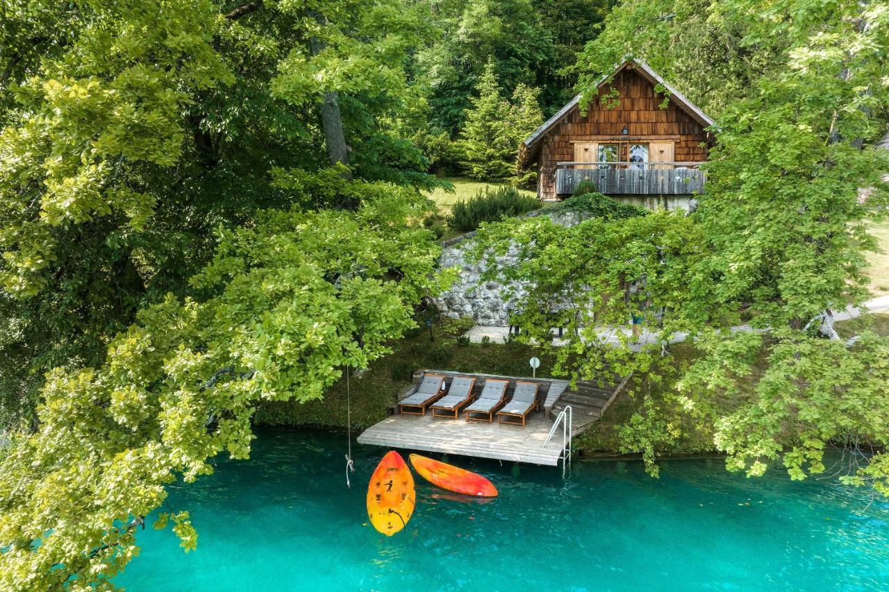 Private Beach House On Lake Bled Bagian luar foto